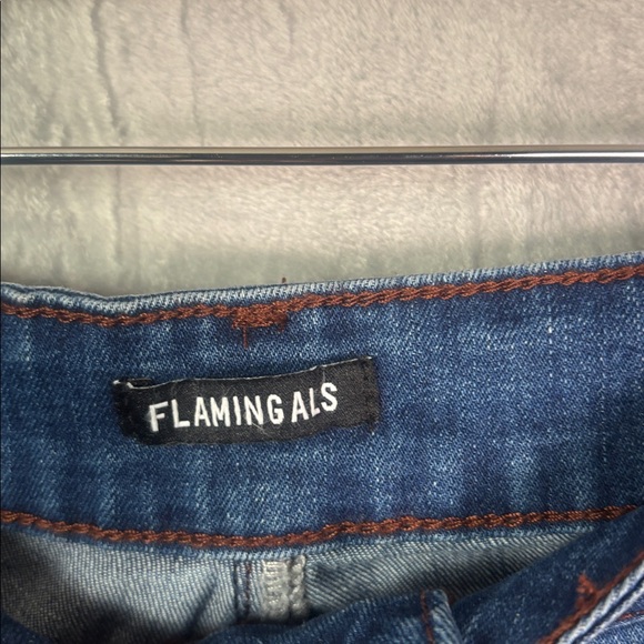 NWT New Flamingals Medium Wash Cropped Ankle Stretch Jeans Size 3XL - Picture 5 of 8